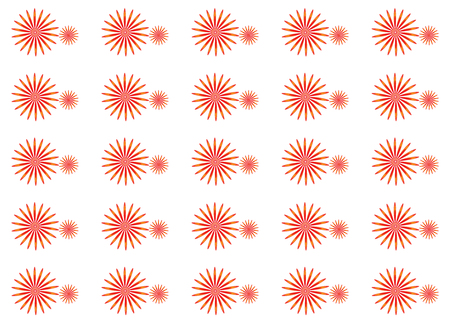 Red flower patternの写真素材