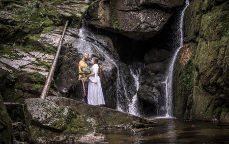 viking wedding, pair shooting, celtic wedding, non-traditional ceremony, the best photoの写真素材