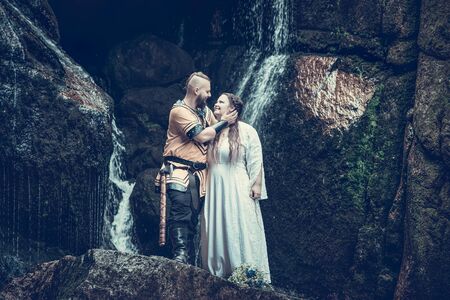 viking wedding, pair shooting, celtic wedding, non-traditional ceremony, the best photoの写真素材