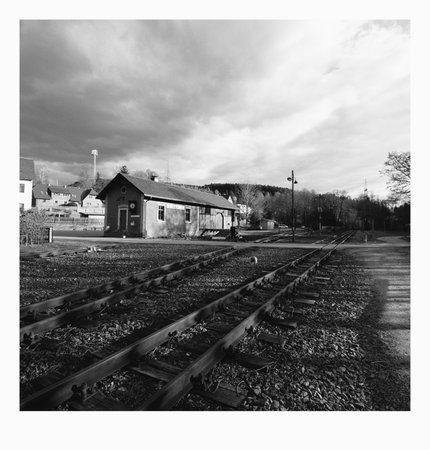 Steinbach, Germany - April 17, 2022: train station in Ore mountainsのeditorial素材