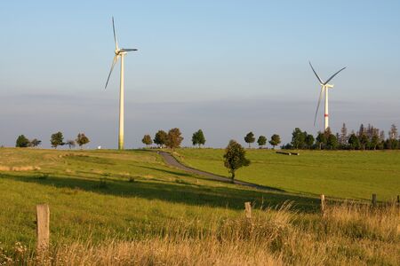 Wind turbine power generatorsの写真素材