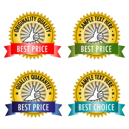 Labels - best price, choiceのイラスト素材
