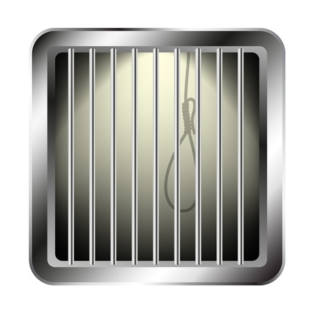 Jail window with a nooseのイラスト素材