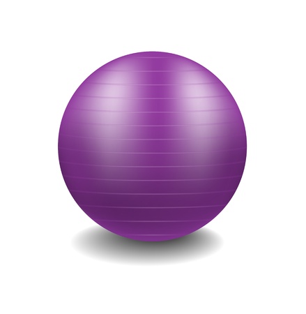 Purple gym ballのイラスト素材