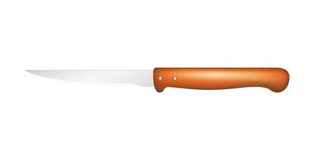 Kitchen knife with wooden handleのイラスト素材