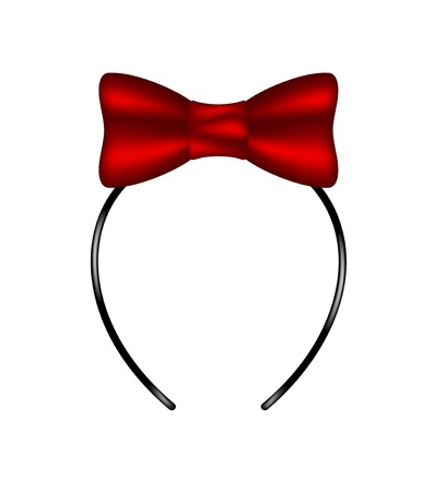 Headband with bowのイラスト素材