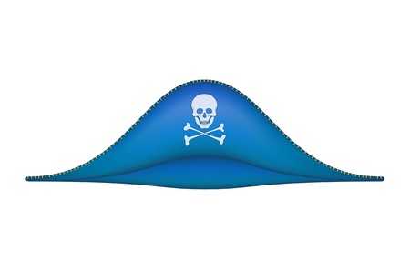 Pirate hat with skull symbolのイラスト素材