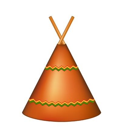 Wigwam, Indian teepeeのイラスト素材