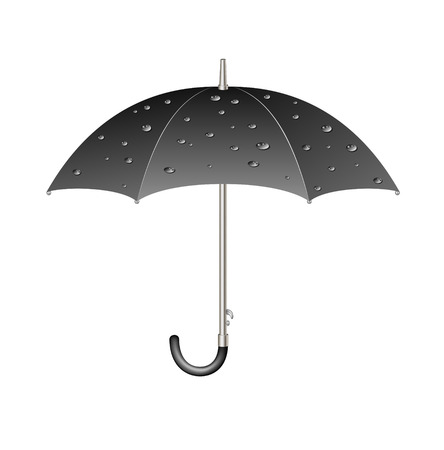 Umbrella with raindropsのイラスト素材