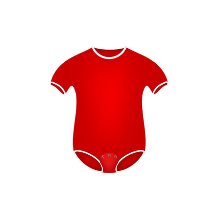 Clothing for newborn in red designのイラスト素材