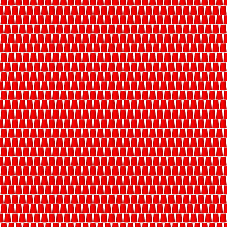 Background of cups in red designのイラスト素材