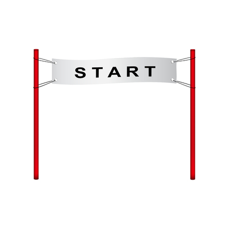 Start flag in retro designのイラスト素材