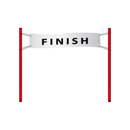 Finish flag in retro designのイラスト素材