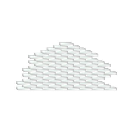 Brick wall in white designのイラスト素材