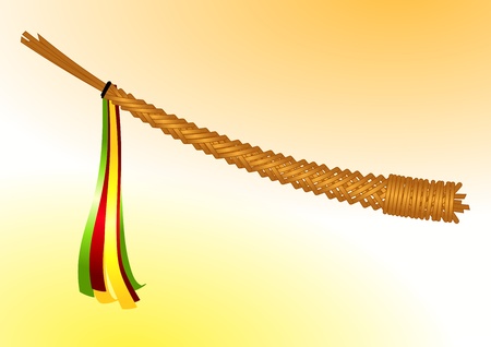 The picture of Easter whip on gradient backgroundのイラスト素材