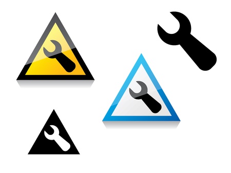 construction, technical, key, service, symbol, のイラスト素材