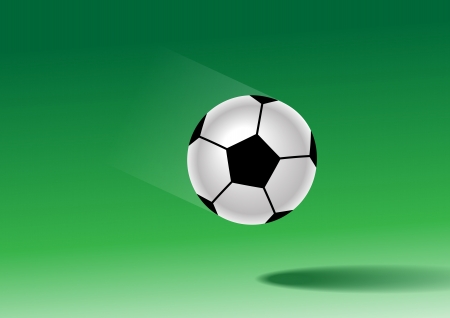 Picture of a soccer ball in flightのイラスト素材