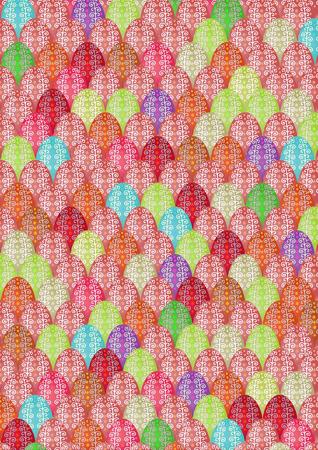 Part of the Antarctic texture of Easter eggs