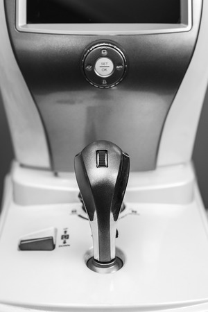 Medical optometrist equipment used for  eye examsの写真素材