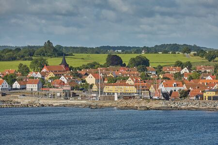 SVANEKE, DENMARK - JULY 4, 2017: Small village of Svaneke on Bornholm island in Denmark.のeditorial素材