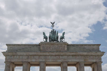 Berlin, Germany - July 13, 2017: Brandenburg gate in Berlin, Germany. Architectural monument in...