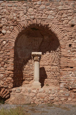 Ruins of Delphi is ancient sanctuaryの写真素材