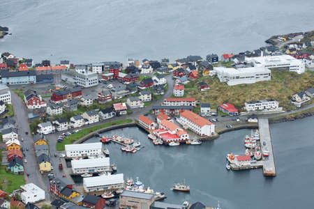 HONNINGSWAG, NORWAY - JUNE 21, 2017: Culture and life in the northern most town of Honningswag in Norway.のeditorial素材