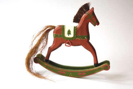 Wooden rocking horseの写真素材