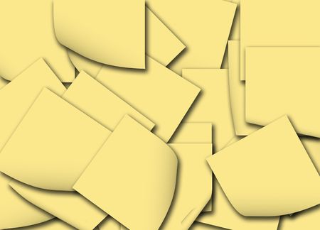 a lot of note papers