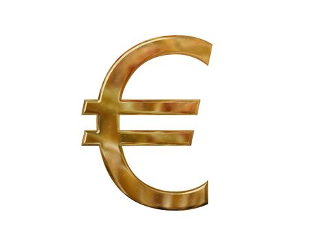 gold euro symbolの写真素材