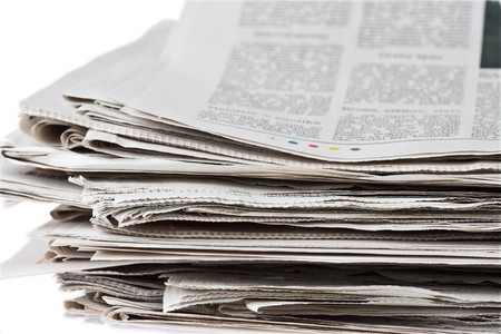 pile of newspaper