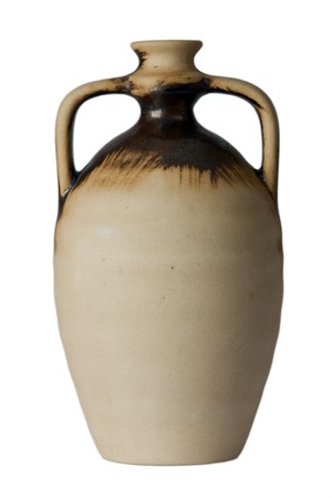 wine jug on white backgroundの写真素材