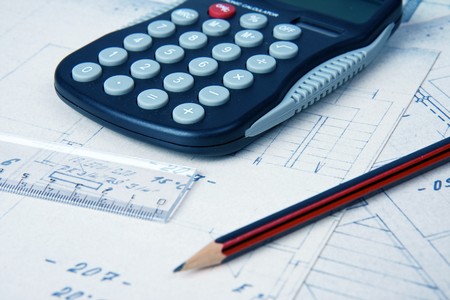 the architecture drawings and working tools