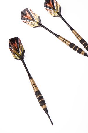 darts on a white background