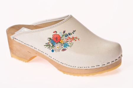 woody slipper on white background