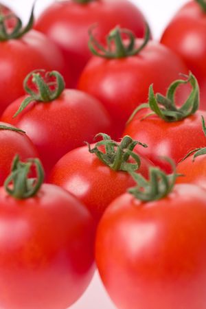 detail of the red tomatoesの写真素材