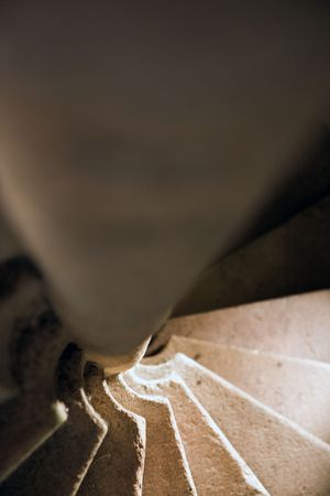 the detail of spiral stairsの写真素材