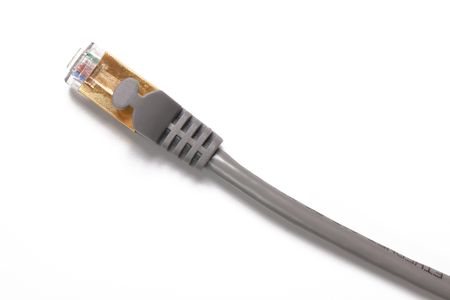 internet cable on white backgroundの写真素材