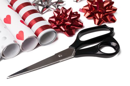 gift wrap and scissors on white background
の写真素材