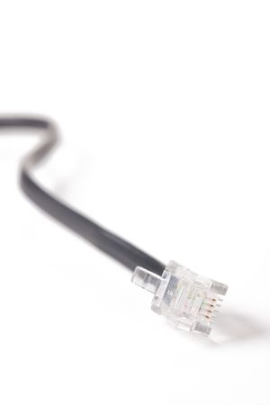 internet cable on white backgroundの写真素材