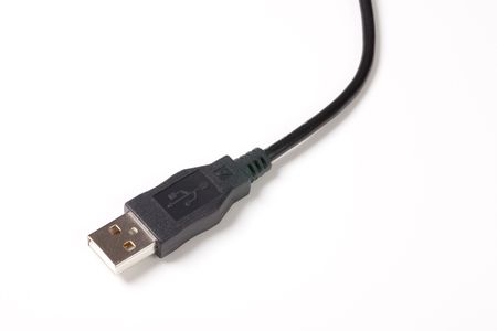 black usb connectorの写真素材