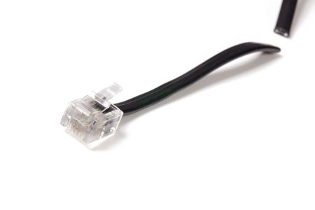 cut wire cable on white backgroundの写真素材
