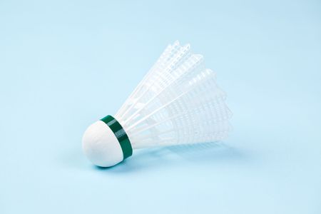 the photo shot of badminton shuttlecockの写真素材