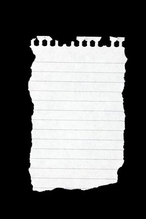the photo shot tear paper on black paperの写真素材