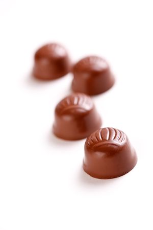 chocolate truffles の写真素材