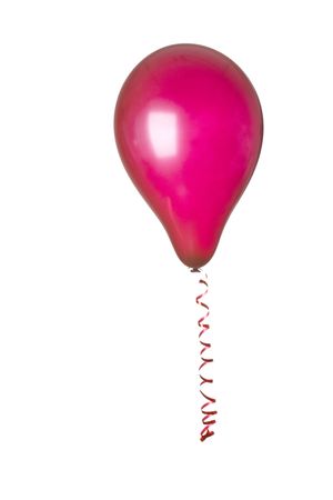 red ballon on white backgroundの写真素材