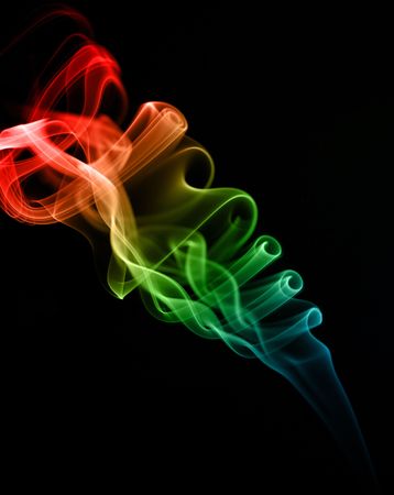 photo shot of abstract color wavesの写真素材