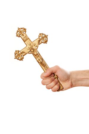 photo shot of Jesus crucified on the crossの写真素材