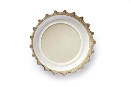 bottle cap on white backgroundの写真素材
