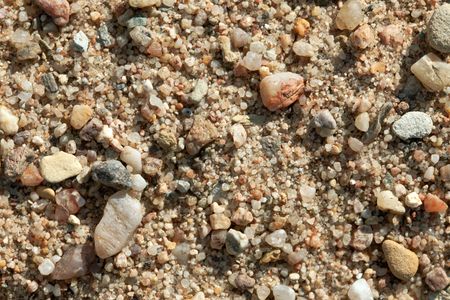 the background with sand and stonesの写真素材
